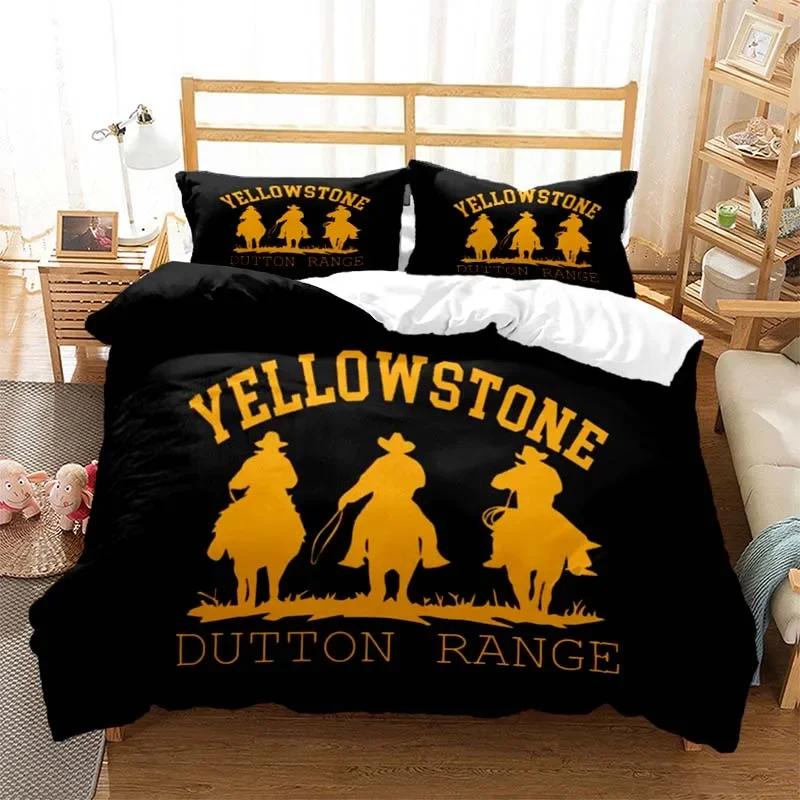 Yellowstone Fashion Digitaldruck Bettwäsche Set Bettbezug Steppdecke Bett Einzel Twin Full Queen Jugend Kinder Mädchen Jungen Geschenk