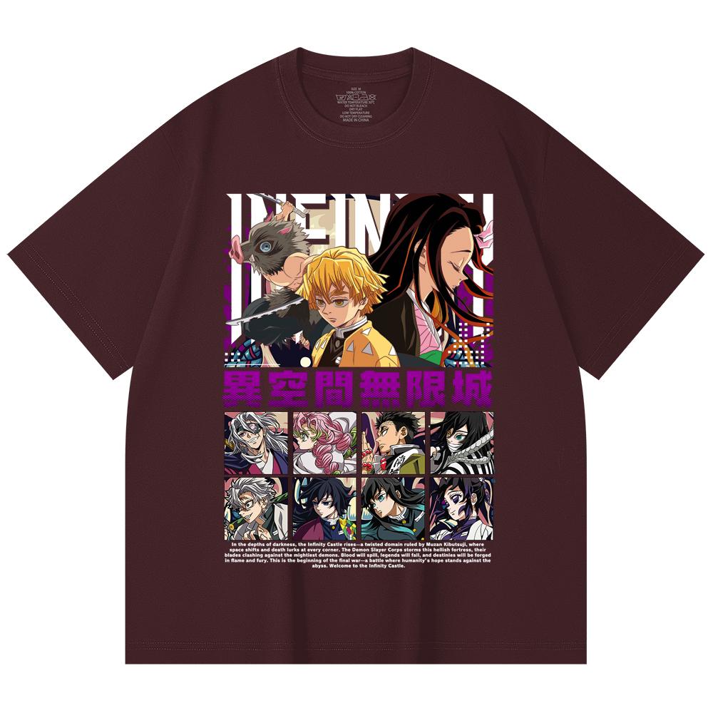 

230 Gsm 100% Cotton Demon Slayer V51 Print Unisex Heavy Cotton T Shirt 2XL