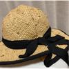 Used [CA4LA] Straw hat with ribbon [Kashira] Straw hat