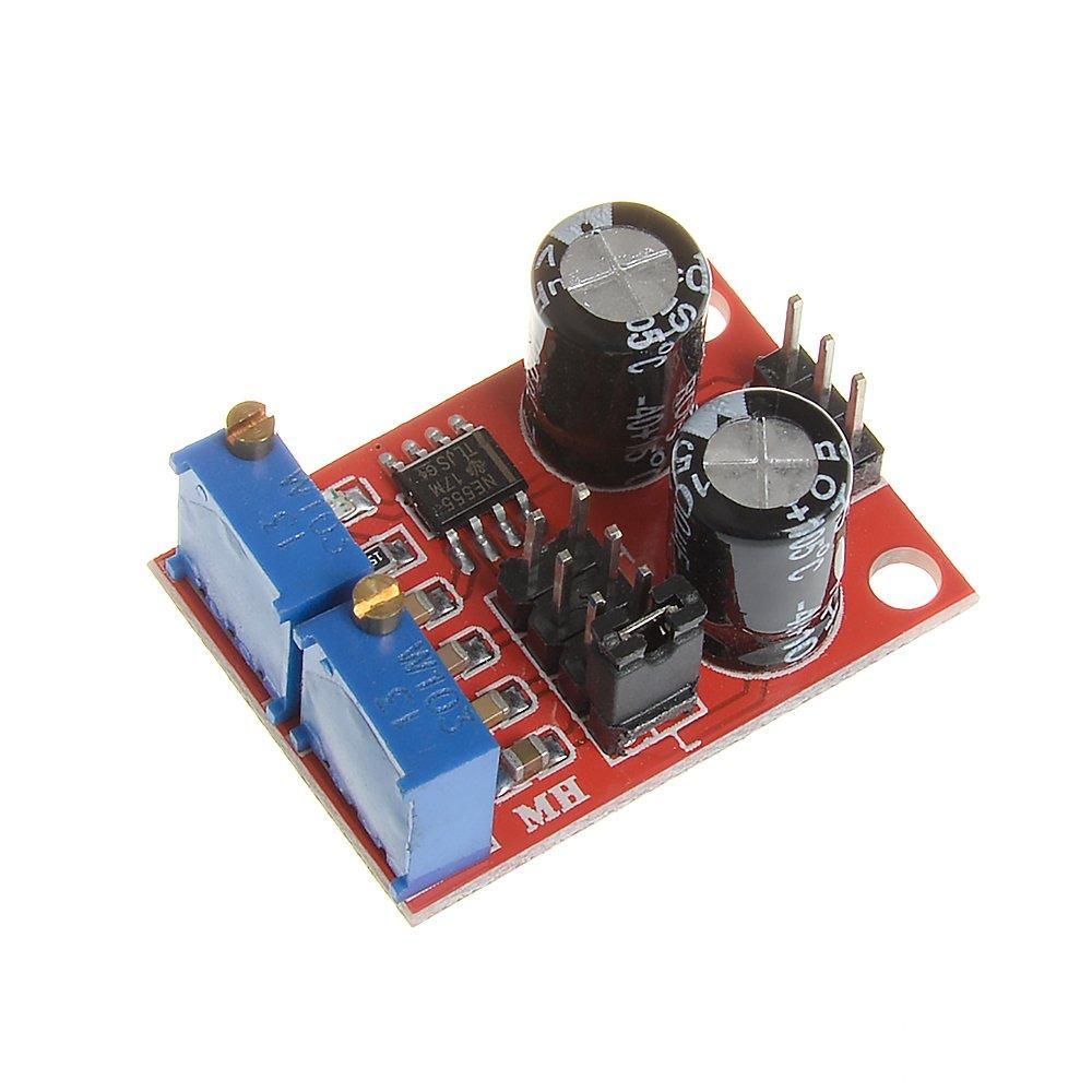 

NE555 Pulse Frequency Square Wave Rectangular Wave Signal Generator Signal Generator Module Stepper Motor Driver DC 5V-15V