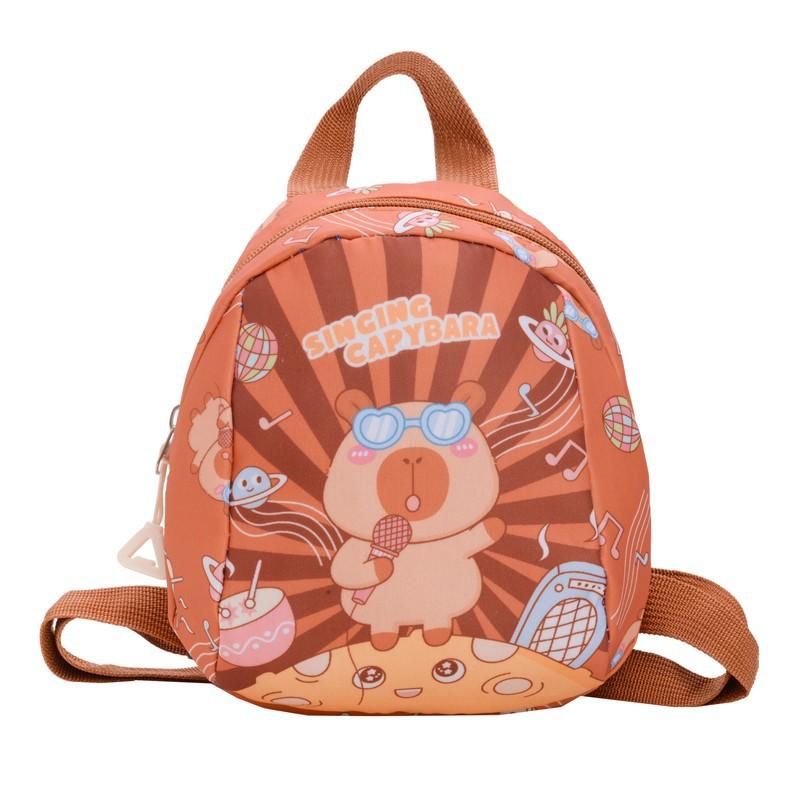 Cartoon Cute Boys And Girls Backpack Cute Fun Kapibara Kindergarten Baby Schoolbag Children Backpack Tide