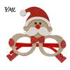 Fun Holiday Accessories for Kids Christmas Glasses, Glitter Party Glasses Frames, Novelty Elf Snowman Santa Claus Elk Frames Reindeer Eyeglasses