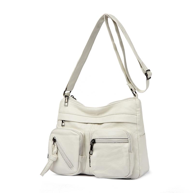 Vintage Shoulder Bag Multi-zipper Mother Bag