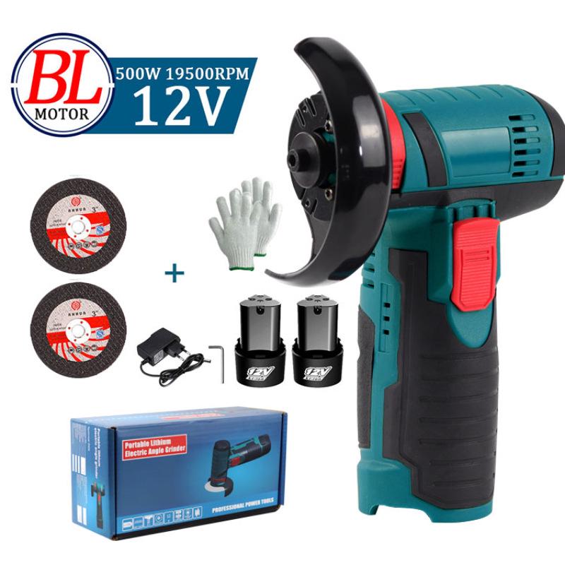 Rechargeable Mini Lithium Angle Grinder - Handheld Electric Polisher and Cutter
