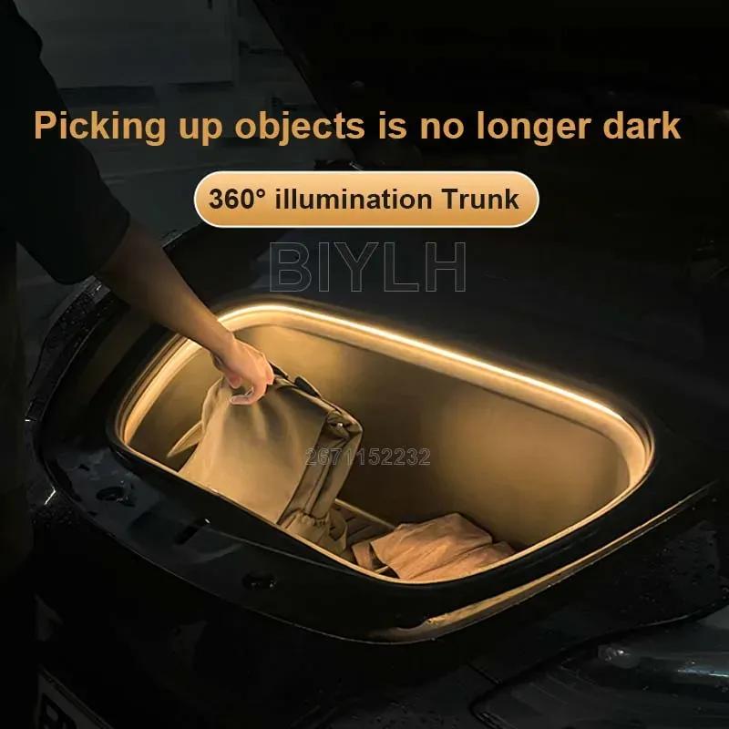 For Tesla Model 3 2021-2023 Front Trunk Ambient Light Model Y Trunk Lamp Car LED Light Flexible waterproof light bar Accessories