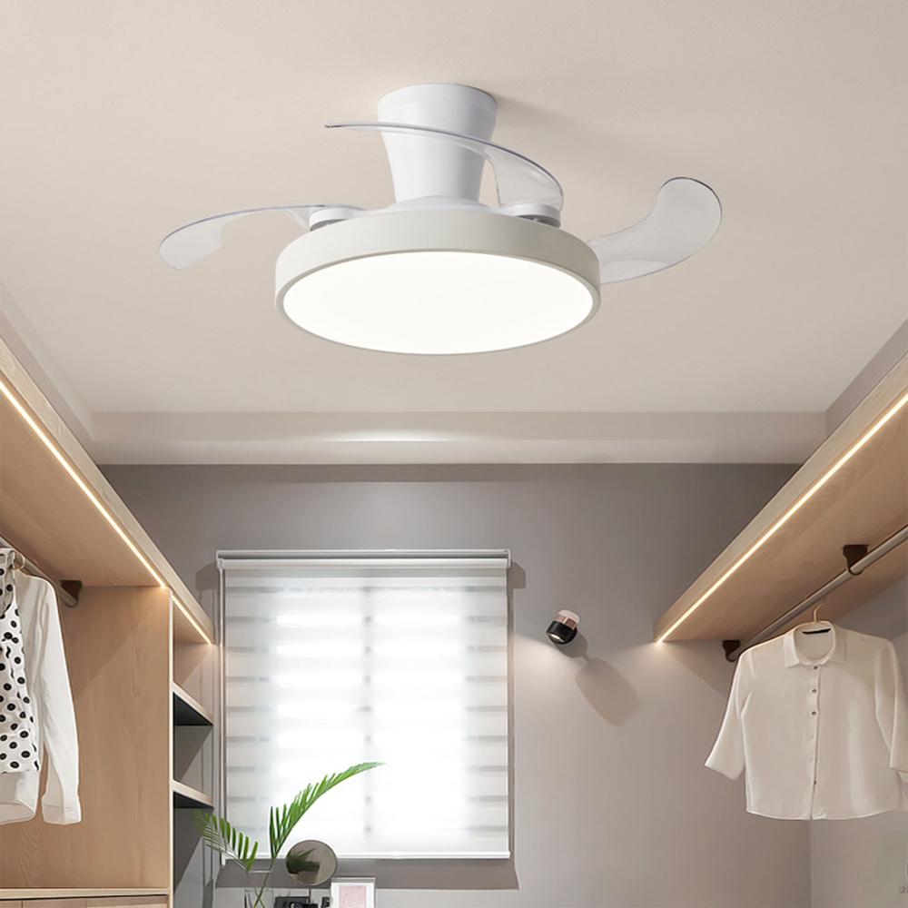 Modern LED Ceiling Fan Light Remote Control For Bedroom Study Kitchen Living Room Dining Room Illumination Fixture Home Decor