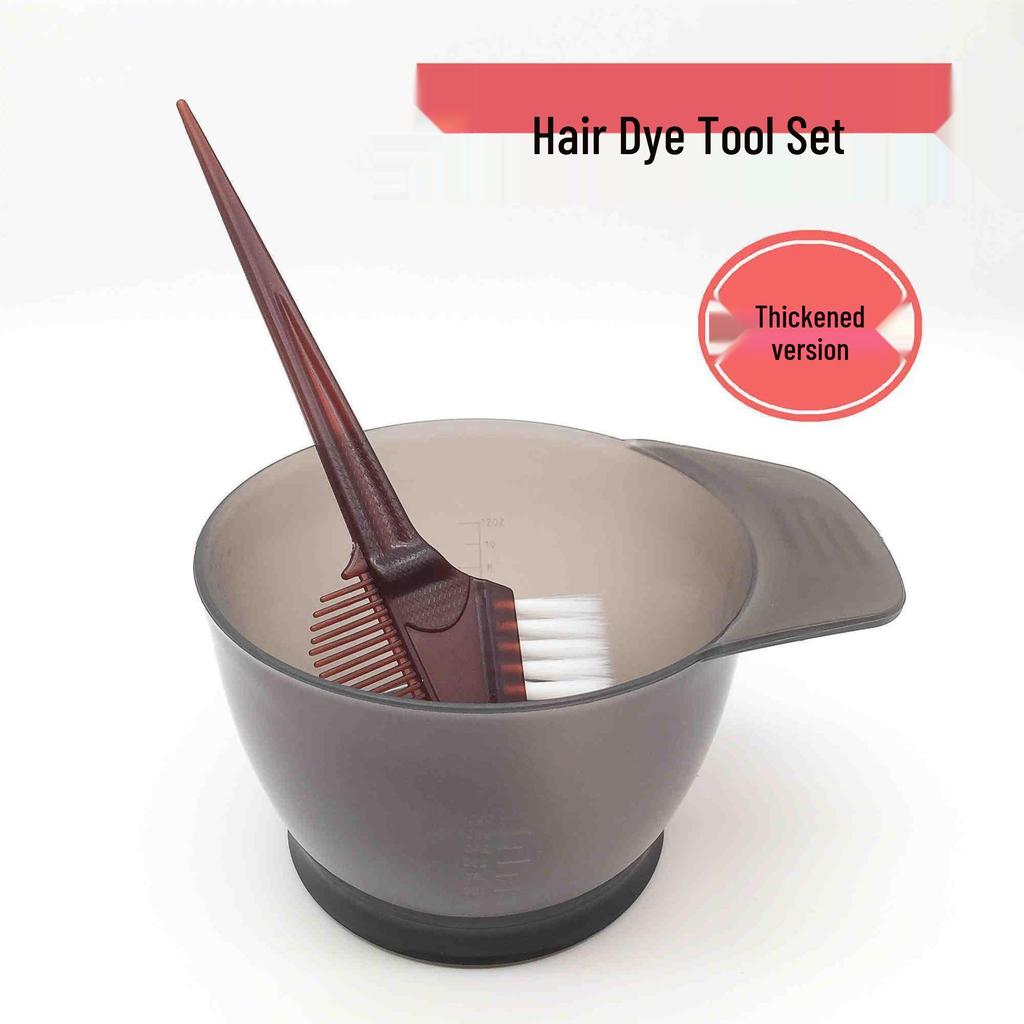 Professional Hair Dyeing Kit: Large Soft Bristle Brush, Oil Treatment Bowl, Comb, Barber Shop Quality for Home Hair Bleaching and Dyeing.