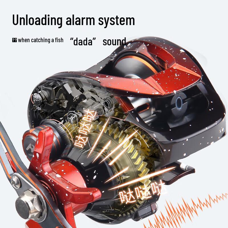 IOSN Metal Baitcasting Fishing Reel 7.2:1