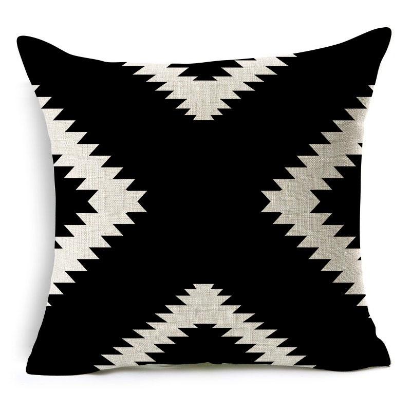Super Soft Ethnic Throw Pillow Cover With Geometric Pattern For Stylish Home Decor