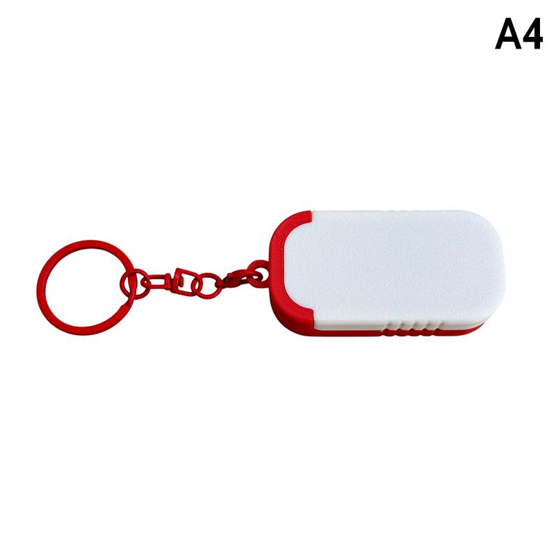 M-Mini Sliding Pill Box With Keychain Medication Organizer Sliding Lid Pill Holder Portable Travel Daily Medication Management