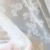 Embroidered Lace Window Curtain Gauze Knitted Jacquard Curtain Drapes