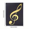 Sheet Music Folder Music Folders Binder Music Choral Storage Holder Band Folder, A4 Size Black Folder,40 Pockets