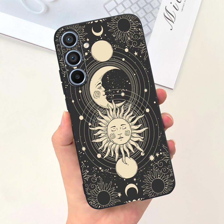 For Samsung Galaxy A54 Case 2023 Cool Fashion Moon Pattern Jelly Soft Silicone Phone Back Cover For Samsung A54 5G SM-A546B