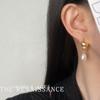 Conch Freshwater Pearl Earrings French Retro Stud Earrings Niche Earrings