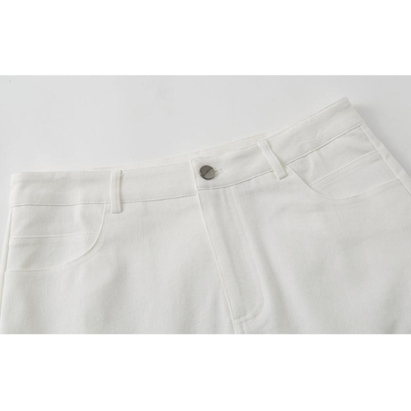 Hoch taillierter A-Linien-Rock im Sommerstil, lockerer und hüftbedeckender mittellanger Rock