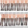 Hot diamond fishing net socks plus diamond black short socks medium tube socks Internet celebrities same size mesh pressure socks white calf socks
