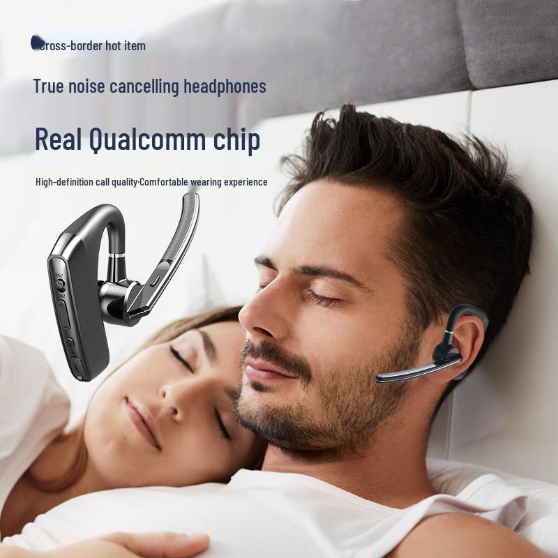 ENC Noise-Canceling Bluetooth Headset with HD Calls and Long-Range Voice Isolation