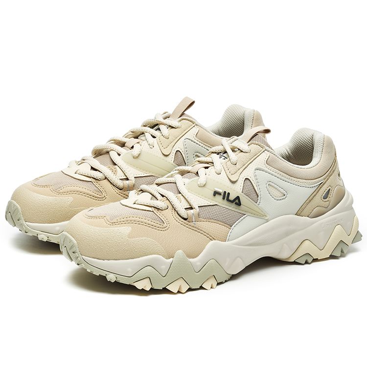 Fila Oakmont 2 Fabric Synthetic Leather TPU Retro Low Top Lifestyle Sneakers Men Sneakers Sand Pelican F12M242113FSP