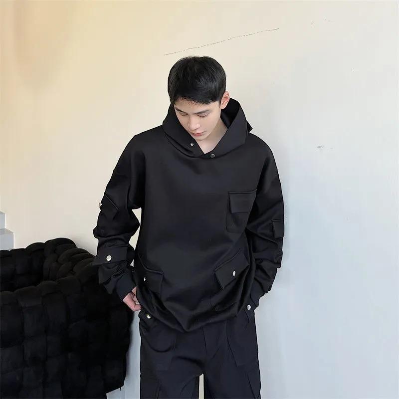 Hooded Workwear Pullover Men's Sweatshirt Fashion Style Top Hoodies