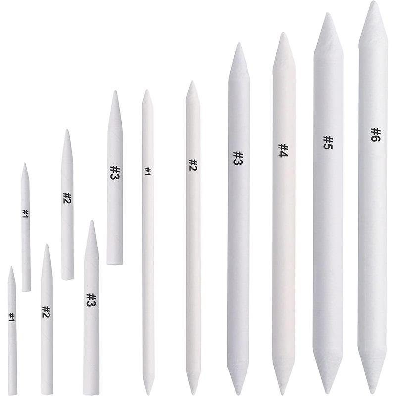 

6/12pcs Blending Stumps Tortillions for Artists, Paper Blenders for Shading Blending, Essential Drawing Supplies & Sketch Tools