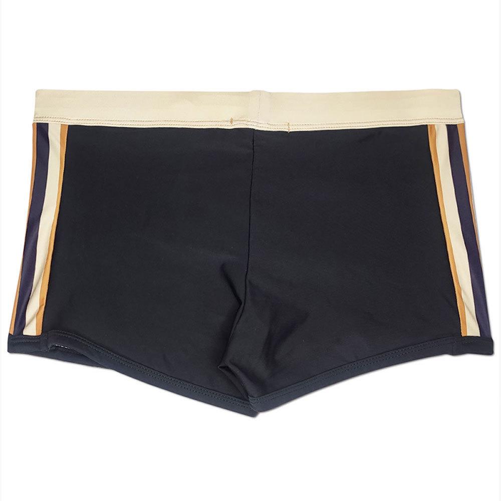 UXH Men's Side Print Square Leg Beach Boxer Swimsuit