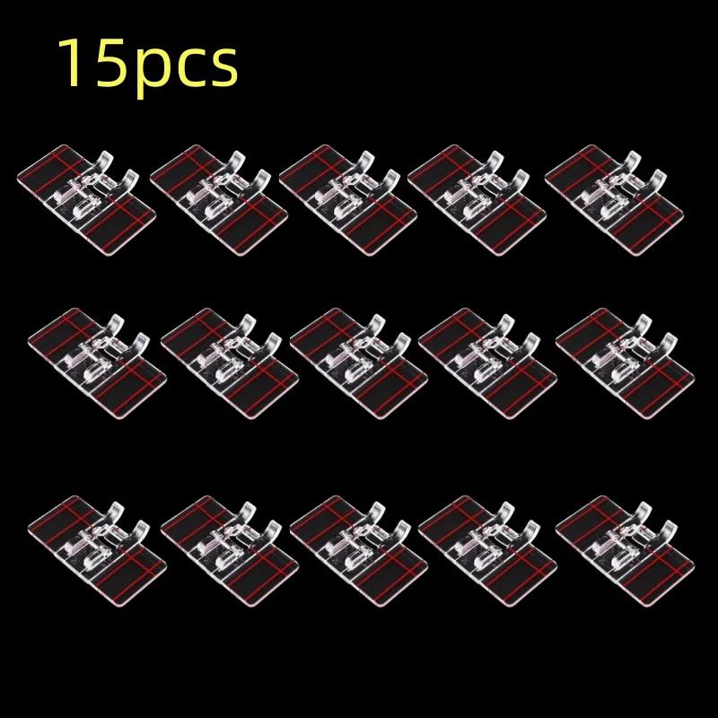 Plastic Clear Parallel Stitch tool Foot Presser Guide Foot Domestic Sewing Machine accessories
