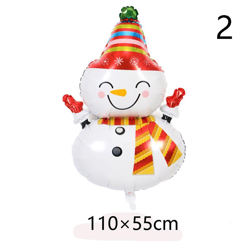 Snowman ChristmasTree Santa Claus Air Balloons Cartoon Balloons Christmas Decorations Aluminum Foil
