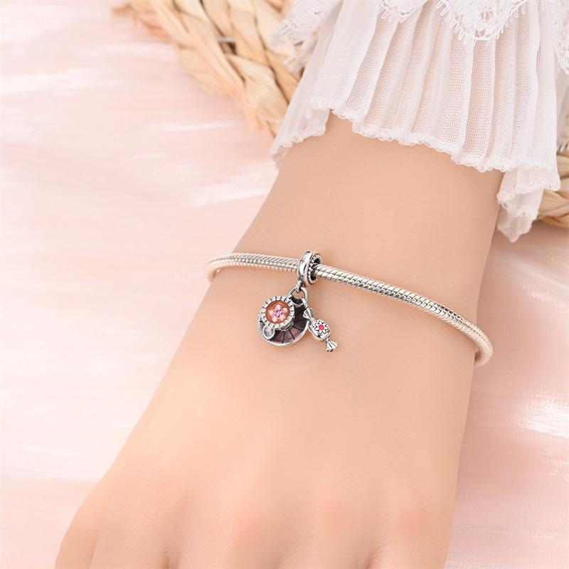 Charms Original Copper Candy Coffee Pendant Fruit Pastry Beads Fit Bracelet Diy Fine Gift Women Delicate Jewelry Ac