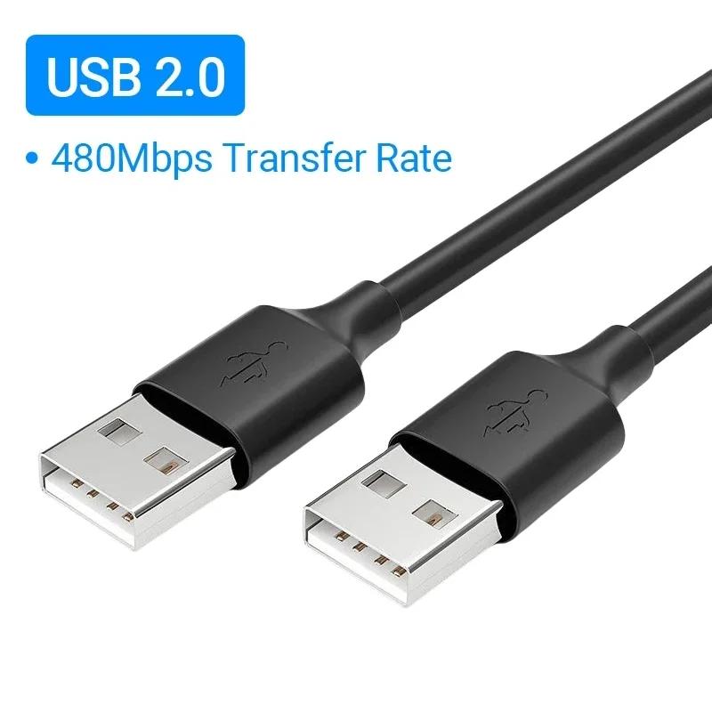 

Удлинительный кабель USB 3.0 - USB 3.0, удлинительный кабель USB A, штекер - штекер USB3.0 2.0, быстрая передача данных для радиатора жесткого диска 0.5m/USB 2.0 Black