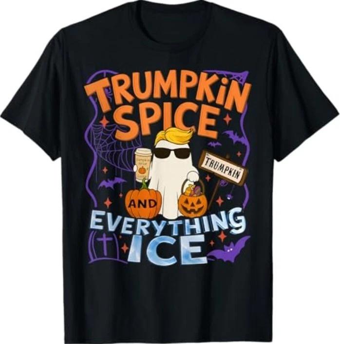 Halloween Trumpkin Spice and Everything Ice Pumpkin Spice T-Shirt XL