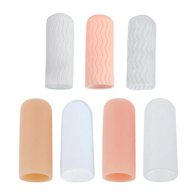 

Universal Anti-Wear Soft Water Pattern Finger Cots - Unisex Five-Finger Protectors No Water Pattern - Skin Color