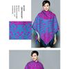 Ethnic Style Blue White Porcelain Faux Cashmere Scarf For Women Winter Autumn Travel Gift