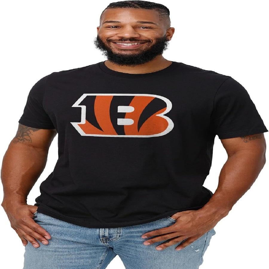 

FOCO Men s Standard NFL Team Logo Short Sleeve T-Shirt, Black, XXX-Large XXXXXL чорний