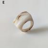 Anillos de Resina Acrílica Creativos de Moda Vintage Simples Geométricos Cuadrados para Mujeres Hombres Joyería