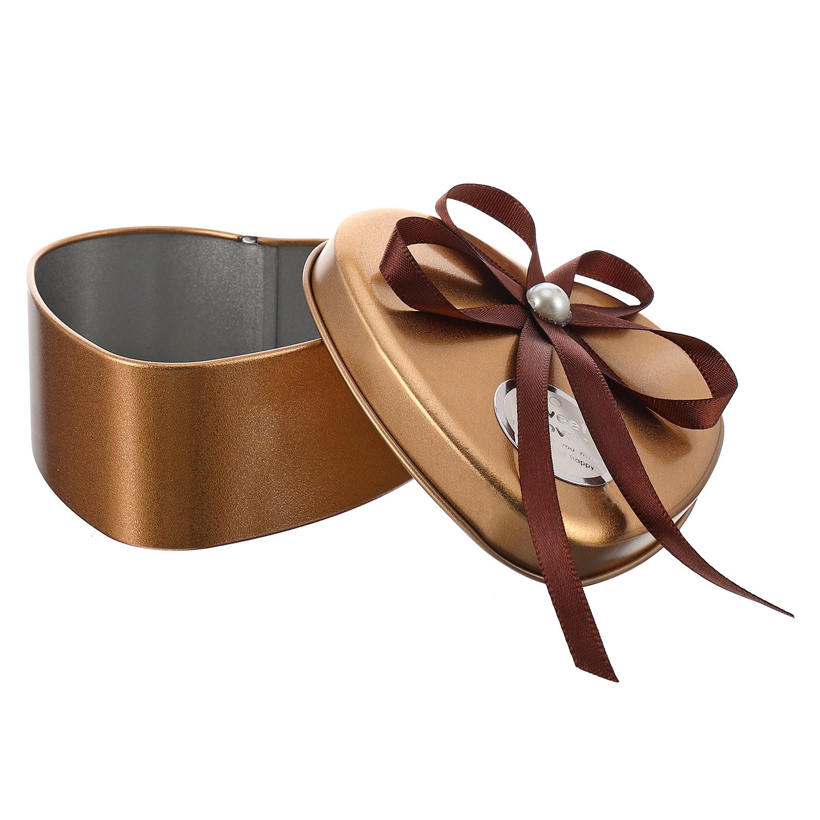 

Wedding Heart Shape Tinplate Gift Boxes Red Love Mid Heart Shape C Size Party Favor Case Holder C y Containers other золотистий