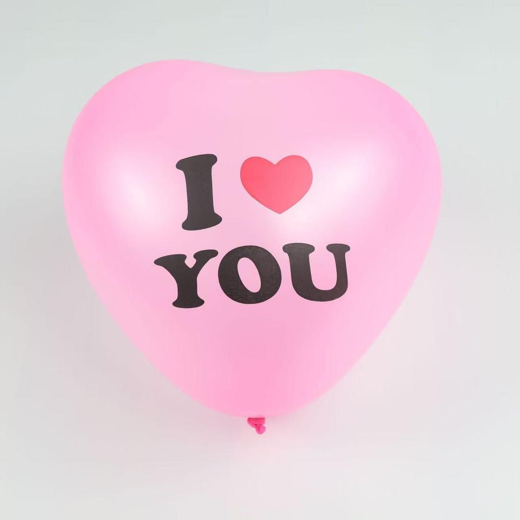 10-Inch Heart-Shaped Latex Balloons for Weddings, Birthdays, Festivals, and Venue Decorations