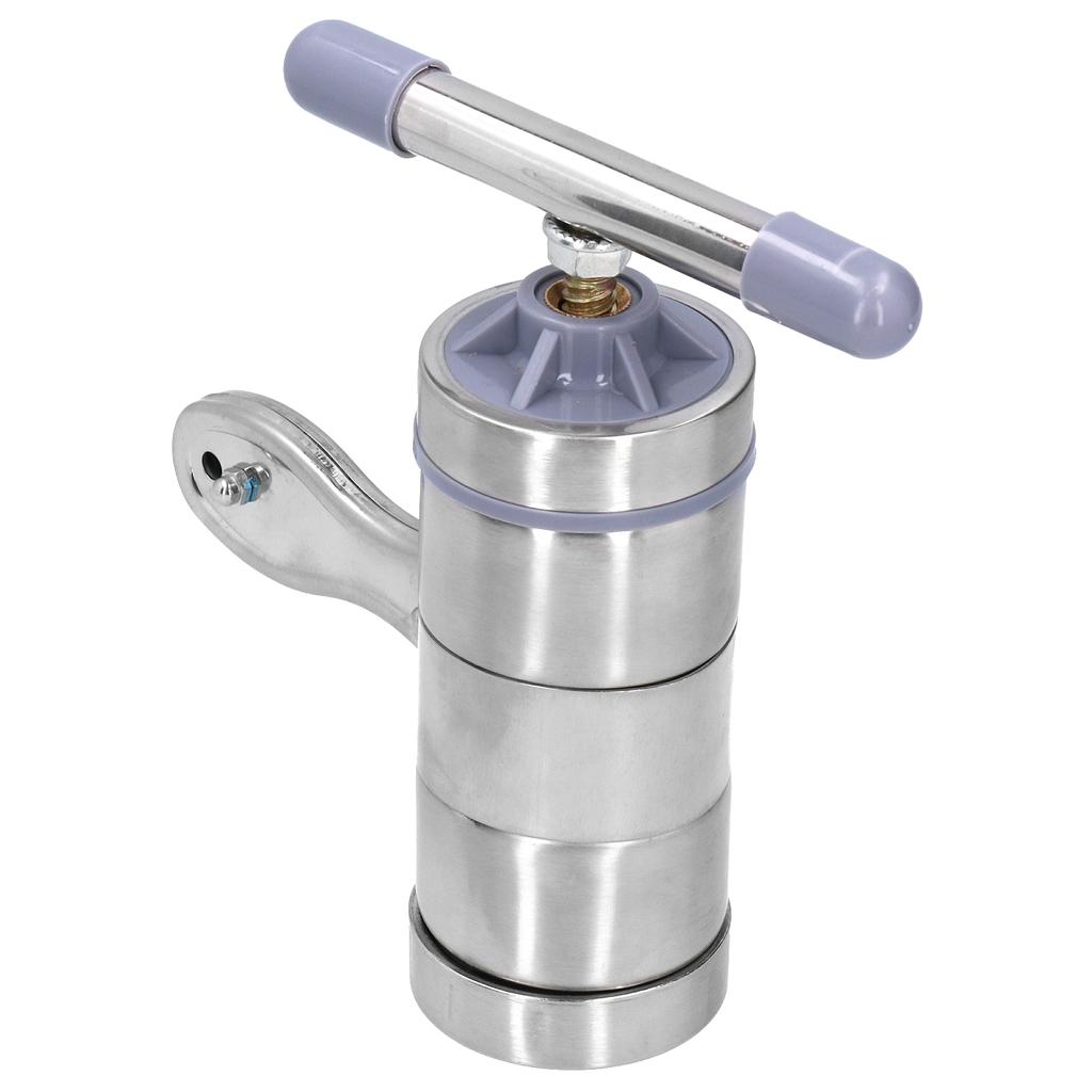 Stainless Steel Manual Noodle Maker Pasta Press Machine with 5 Mold Head Kitchen Accessory