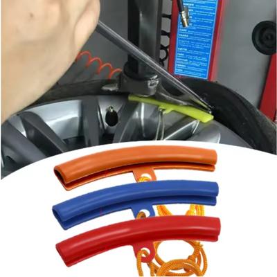 Car Motorcycle Wheel Guard Rim Protectors Red Bicycle Car Wheel Rim Protector Tyre Changer Guard Tire Change Protection Tool