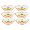 6 Pcs Rainbow Patches Bright Color Rainbow Cloud Pattern Cotton DIY Embroidery Iron On Clothing Patches