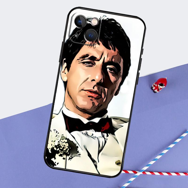 Al Pacino Scarface Phone Case For iPhone 16 Pro 15 Pro 11 12 13 14 Pro Max Mini XR 16e 15 16 Plus Cover Shell