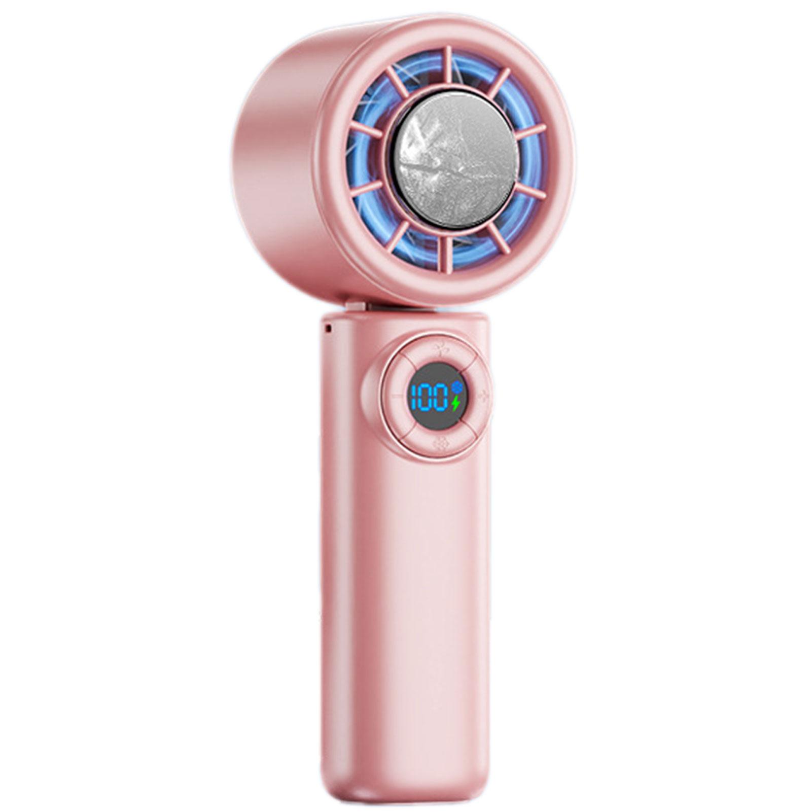 

Portable Cooling Fan 1-100 Speed Adjustables Low Noise Cold Fan For Indoor Outdoor розовый