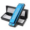 10 Holes KeyC Blues Harmonica Beginner Durabled Mouth Organ 20 Tunes Blue Musical Gifts