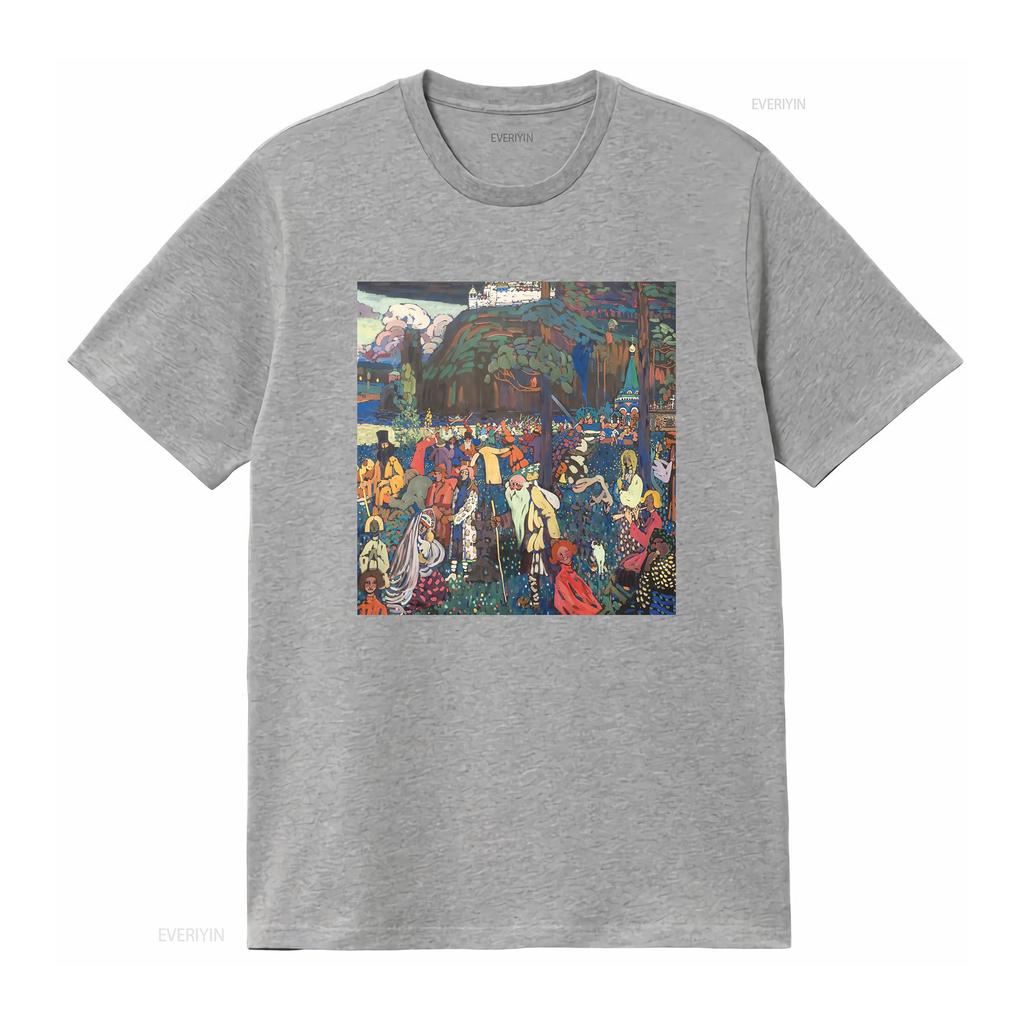 Colorful Life Das Bunte Leben Wassily Kandinsky T Shirt Art Fine For Her Him Lover Vintage Stylish Homme Soft Stretched