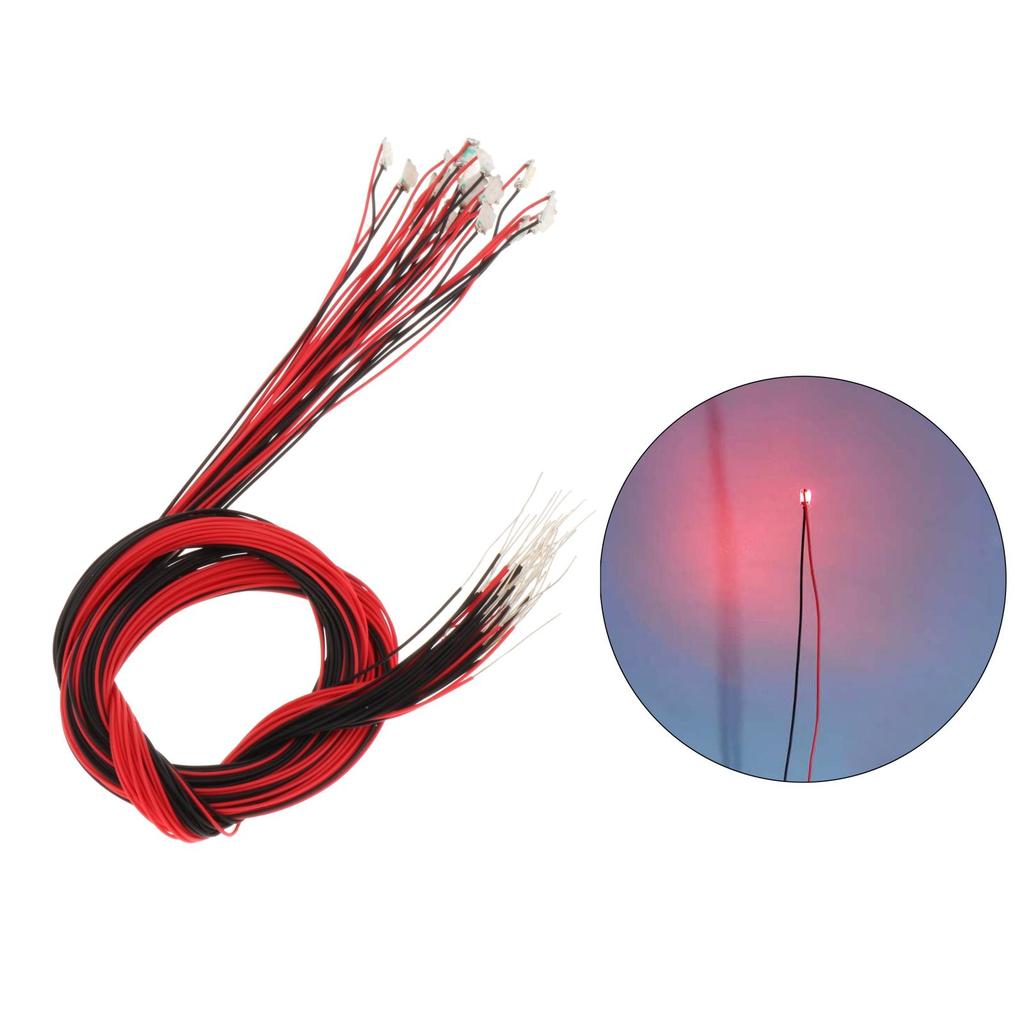 10/20 Stück 0805 Vorverdrahtete SMD LED Leuchtdiode Mikro-Litz Länge 11,8 Zoll Elektronische Komponente Modell Verdrahtete LED-Leuchten