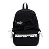 Mochila Escolar de Estudiante con Encaje de Lazo Gran Capacidad para Mujer