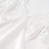 Women's Spring 2026 Elegant Satin Dress: Open Back Lace Patchwork