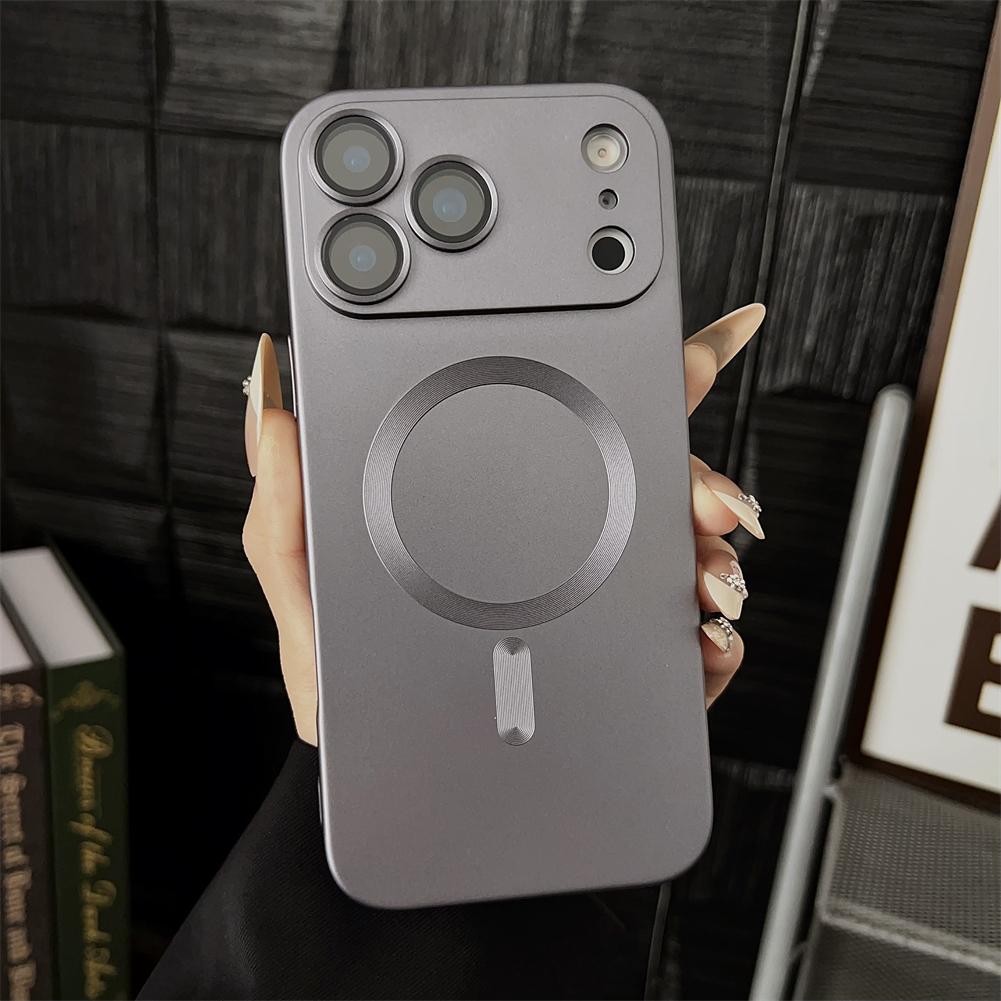 For Magsafe Magnetic Wireless Charge Case For iPhone 17 16 15 14 13 12 11 Pro Max 17Air 16e Silicone Glass Lens Protection Cover