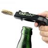 Pistola de tapa portátil, lanzador de tapa voladora creativo, abridor de botellas, herramienta de barra, apertura de bebidas, tapas de botellas en forma de pistola, tirador