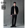 GXG Men's Black Wool Lapel Short Coat
