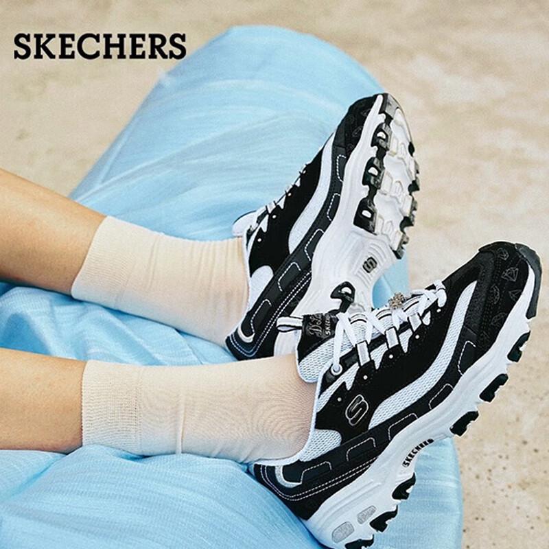 Skechers Women s Diamond Panel Chunky Trainers EU 35